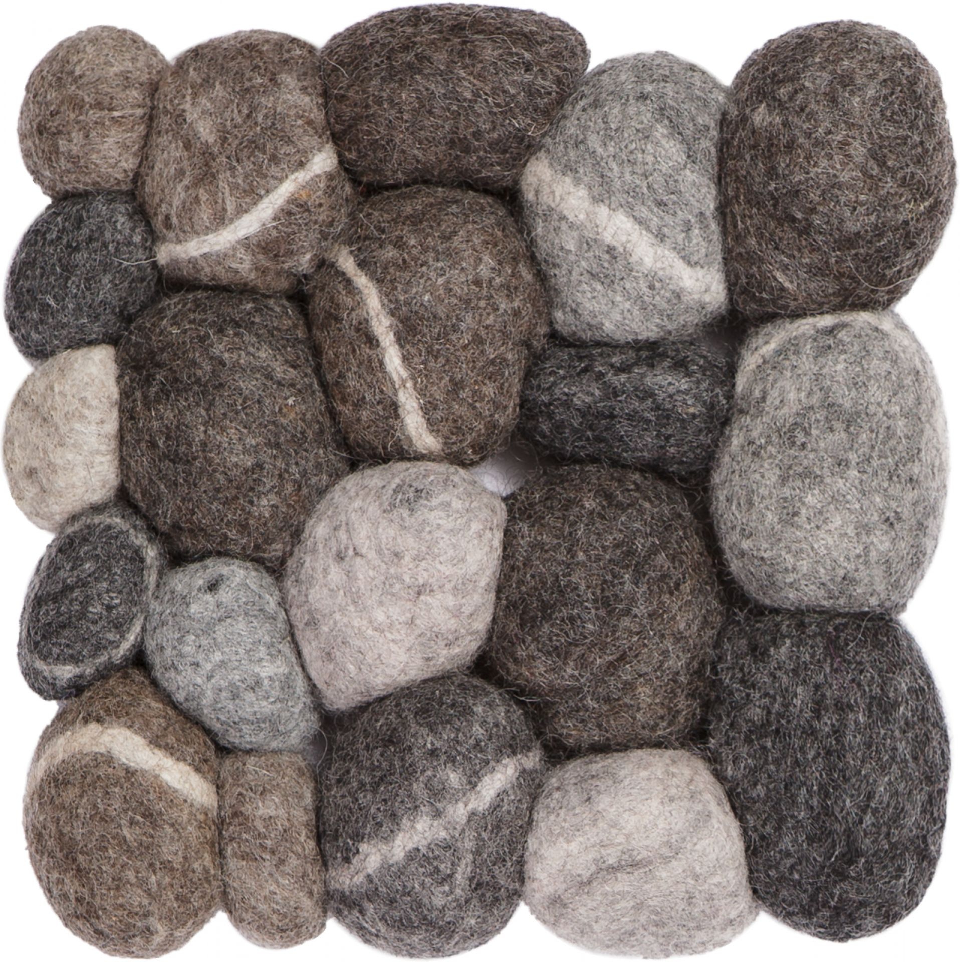 Felt ball Pot coaster square myfelt 